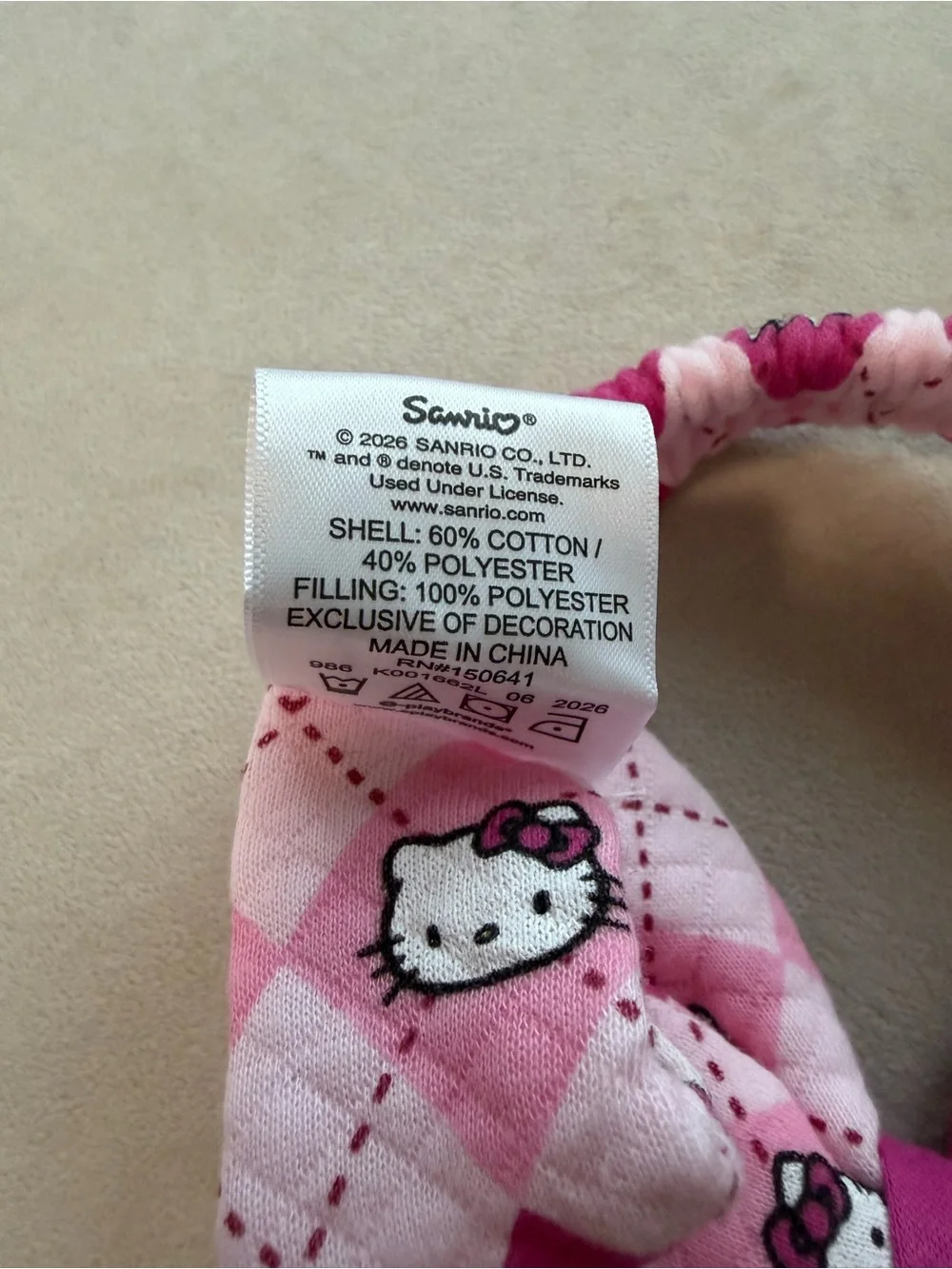 Hello Kitty Sanrio baby set with headband